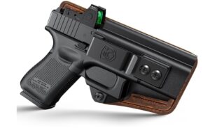 Hybrid IWB Holster with Wide Backing