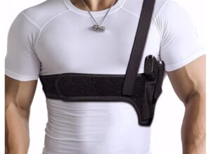 Shoulder Holster with Broad Cross-Body Straps