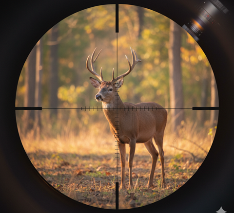 Deer Hunting In Crosshair