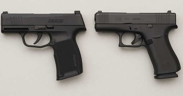 Glock 43X vs Sig P365.