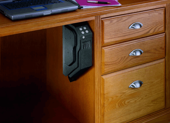Hidden handgun safe