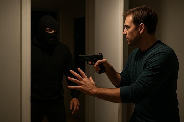 Self defense with a gun