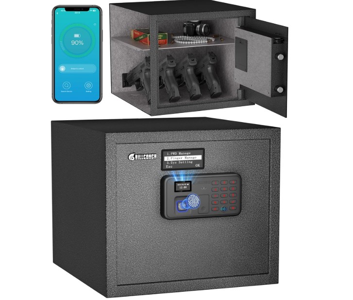 Billconch Smart Gun Safe for Multiple Pistols