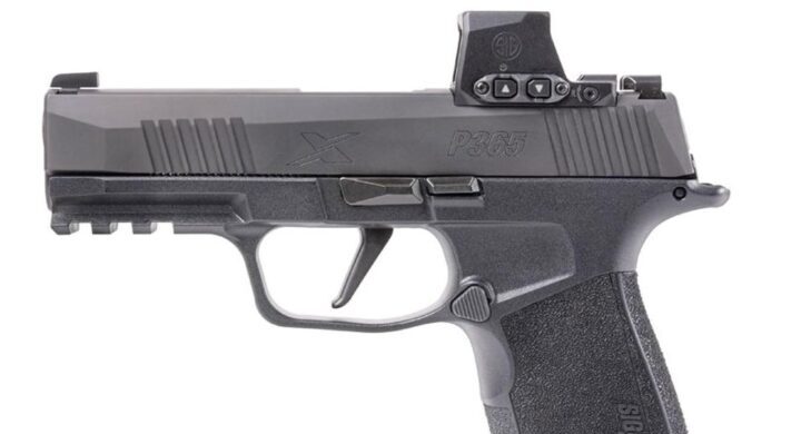 Red dot on a pistol